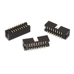 Wurth Elektronik WR-BHD Series Straight Surface Mount PCB Header, 14 Contact(s), 2.54mm Pitch, 2 Row(s), Shrouded