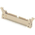 Harting SEK 18 Series Right Angle Through Hole PCB Header, 6 Contact(s), 2.54mm Pitch, 2 Row(s), Shrouded