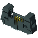 Samtec EHF Series Straight Surface Mount PCB Header, 16 Contact(s), 1.27mm Pitch, 2 Row(s), Shrouded