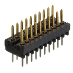 TE Connectivity AMPMODU System 50 Series Straight Through Hole Pin Header, 20 Contact(s), 1.27mm Pitch, 2 Row(s),