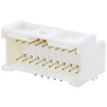 Molex MicroClasp Series Right Angle Through Hole PCB Header, 18 Contact(s), 2.0mm Pitch, 2 Row(s), Shrouded