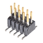 Samtec FTSH Series Straight Surface Mount Pin Header, 10 Contact(s), 1.27mm Pitch, 2 Row(s), Unshrouded
