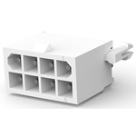 TE Connectivity Mini-Universal MATE-N-LOK Series Straight Through Hole PCB Header, 8 Contact(s), 4.14mm Pitch, 2