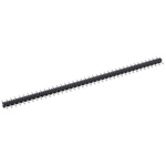 Stelvio Kontek 471 Series Straight Through Hole Pin Header, 40 Contact(s), 2.54mm Pitch, 1 Row(s), Unshrouded