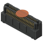 Samtec LSEM Series Straight Surface Mount PCB Header, 40 Contact(s), 0.8mm Pitch, 2 Row(s), Shrouded