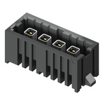 Samtec IP5 Series Straight Through Hole PCB Header, 2 Contact(s), 4.0mm Pitch, 1 Row(s), Shrouded