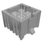 Samtec IP5 Series Straight Through Hole PCB Header, 4 Contact(s), 4.0mm Pitch, 2 Row(s), Shrouded