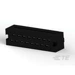 TE Connectivity AMP-LATCH Series Straight Through Hole PCB Header, 16 Contact(s), 2.54mm Pitch, 2 Row(s), Shrouded