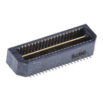 Samtec QTE Series Straight Surface Mount PCB Header, 40 Contact(s), 0.8mm Pitch, 2 Row(s), Shrouded
