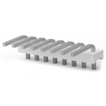 TE Connectivity MTA-156 Series Right Angle Through Hole Pin Header, 8 Contact(s), 3.96mm Pitch, 1 Row(s), Unshrouded