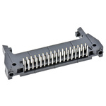 3M 3000 Series Right Angle Through Hole PCB Header, 34 Contact(s), 2.54mm Pitch, 2 Row(s), Shrouded