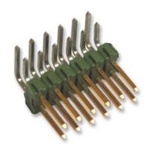TE Connectivity AMPMODU MOD II Series Right Angle Through Hole Pin Header, 20 Contact(s), 2.54mm Pitch, 2 Row(s),