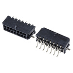Molex Micro-Fit 3.0 Series Right Angle Surface Mount PCB Header, 14 Contact(s), 3.0mm Pitch, 2 Row(s), Shrouded