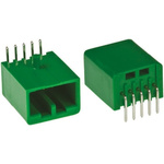JAE IL-AG5 Series Right Angle Through Hole PCB Header, 6 Contact(s), 2.5mm Pitch, 1 Row(s), Shrouded