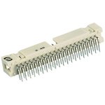Harting SEK 18 Series Right Angle Through Hole PCB Header, 50 Contact(s), 2.54mm Pitch, 2 Row(s), Shrouded