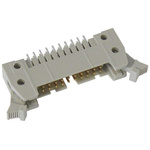 HARTING SEK 18 Series Straight Through Hole PCB Header, 20 Contact(s), 2.54mm Pitch, 2 Row(s), Shrouded
