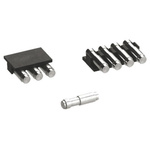 Preci-Dip Right Angle Surface Mount PCB Header, 10 Contact(s), 2.54mm Pitch, 1 Row(s), Shrouded