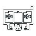 TE Connectivity Power Double Lock Series Straight Through Hole PCB Header, 3 Contact(s), 3.96mm Pitch, 1 Row(s),