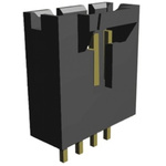 TE Connectivity AMPMODU MTE Series Straight Through Hole PCB Header, 5 Contact(s), 2.54mm Pitch, 1 Row(s), Shrouded