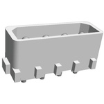 TE Connectivity Commercial MATE-N-LOK Series Straight Through Hole PCB Header, 4 Contact(s), 5.08mm Pitch, 1 Row(s),