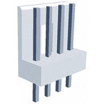 TE Connectivity EI Series Straight Through Hole PCB Header, 5 Contact(s), 2.5mm Pitch, 1 Row(s), Shrouded