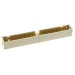 HARTING SEK 18 Series Straight Through Hole PCB Header, 50 Contact(s), 2.54mm Pitch, 2 Row(s), Shrouded