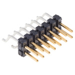 Samtec TSM Series Right Angle Surface Mount Pin Header, 14 Contact(s), 2.54mm Pitch, 2 Row(s), Unshrouded