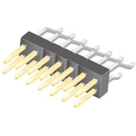 Samtec TSM Series Right Angle Surface Mount Pin Header, 14 Contact(s), 2.54mm Pitch, 2 Row(s), Unshrouded