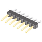 Samtec TSM Series Right Angle Surface Mount Pin Header, 7 Contact(s), 2.54mm Pitch, 1 Row(s), Unshrouded