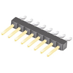 Samtec TSM Series Right Angle Surface Mount Pin Header, 8 Contact(s), 2.54mm Pitch, 1 Row(s), Unshrouded
