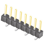 Samtec TSM Series Straight Surface Mount Pin Header, 8 Contact(s), 2.54mm Pitch, 1 Row(s), Unshrouded