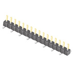 Samtec TSM Series Straight Surface Mount Pin Header, 16 Contact(s), 2.54mm Pitch, 1 Row(s), Unshrouded