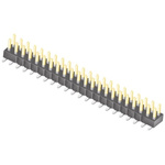 Samtec TSM Series Straight Surface Mount Pin Header, 44 Contact(s), 2.54mm Pitch, 2 Row(s), Unshrouded
