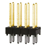 Samtec TSW Series Straight Through Hole Pin Header, 8 Contact(s), 2.54mm Pitch, 2 Row(s), Unshrouded