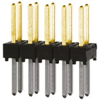 Samtec TSW Series Straight Through Hole Pin Header, 10 Contact(s), 2.54mm Pitch, 2 Row(s), Unshrouded