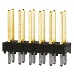Samtec TSW Series Straight Through Hole Pin Header, 12 Contact(s), 2.54mm Pitch, 2 Row(s), Unshrouded