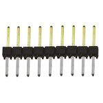 Samtec TSW Series Straight Through Hole Pin Header, 9 Contact(s), 2.54mm Pitch, 1 Row(s), Unshrouded