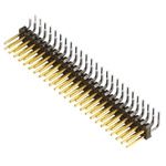 Samtec TSW Series Right Angle Through Hole Pin Header, 50 Contact(s), 2.54mm Pitch, 2 Row(s), Unshrouded