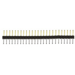 Samtec TSW Series Straight Through Hole Pin Header, 25 Contact(s), 2.54mm Pitch, 1 Row(s), Unshrouded