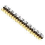 Samtec TSW Series Right Angle Through Hole Pin Header, 100 Contact(s), 2.54mm Pitch, 2 Row(s), Unshrouded
