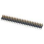 Samtec FTS Series Straight Surface Mount Pin Header, 50 Contact(s), 1.27mm Pitch, 2 Row(s), Unshrouded