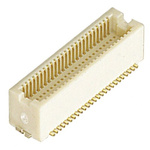 Hirose DF12 Series Straight Surface Mount PCB Header, 50 Contact(s), 0.5mm Pitch, 2 Row(s), Shrouded