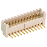 Hirose DF13 Series Right Angle Through Hole PCB Header, 12 Contact(s), 1.25mm Pitch, 1 Row(s), Shrouded