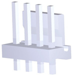 TE Connectivity MTA-156 Series Straight Through Hole Pin Header, 4 Contact(s), 3.96mm Pitch, 1 Row(s), Unshrouded