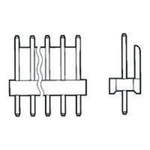 TE Connectivity MTA-100 Series Straight Through Hole Pin Header, 14 Contact(s), 2.54mm Pitch, 1 Row(s), Unshrouded