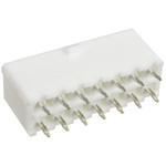 Molex Mini-Fit Jr. Series Straight Through Hole PCB Header, 14 Contact(s), 4.2mm Pitch, 2 Row(s), Shrouded
