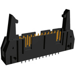 TE Connectivity AMP-LATCH Series Straight Through Hole PCB Header, 24 Contact(s), 2.54mm Pitch, 2 Row(s), Shrouded
