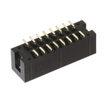Wurth Elektronik WR-BHD Series Straight Surface Mount PCB Header, 20 Contact(s), 2.54mm Pitch, 2 Row(s), Shrouded