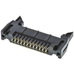 Amphenol T816 Series Straight Through Hole PCB Header, 24 Contact(s), 2.54mm Pitch, 2 Row(s), Shrouded