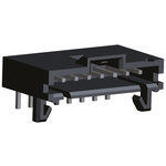 TE Connectivity AMPMODU MTE Series Right Angle Through Hole PCB Header, 8 Contact(s), 2.54mm Pitch, 1 Row(s), Shrouded